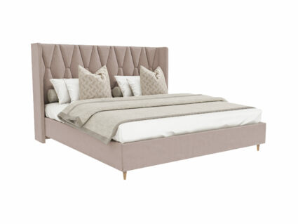 Кровать Beautyson Rebecca велюр Formula 230 бежевый (с подъемным механизмом) 251