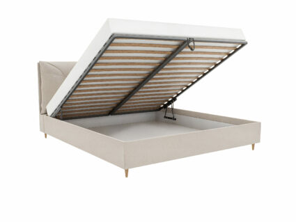 Кровать Beautyson Doris велюр Formula 767 синий (с подъемным механизмом) 266