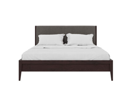 Кровать Rivi Ruby Wood Дымчатый темный дуб/Рогожка Step 5 253