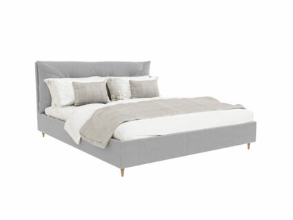 Кровать Beautyson Doris велюр Formula 961 светло-серый (с подъемным механизмом) 251