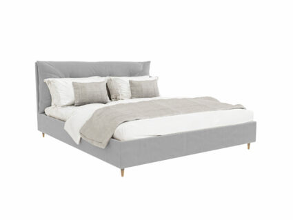 Кровать Beautyson Doris велюр Formula 961 светло-серый 251